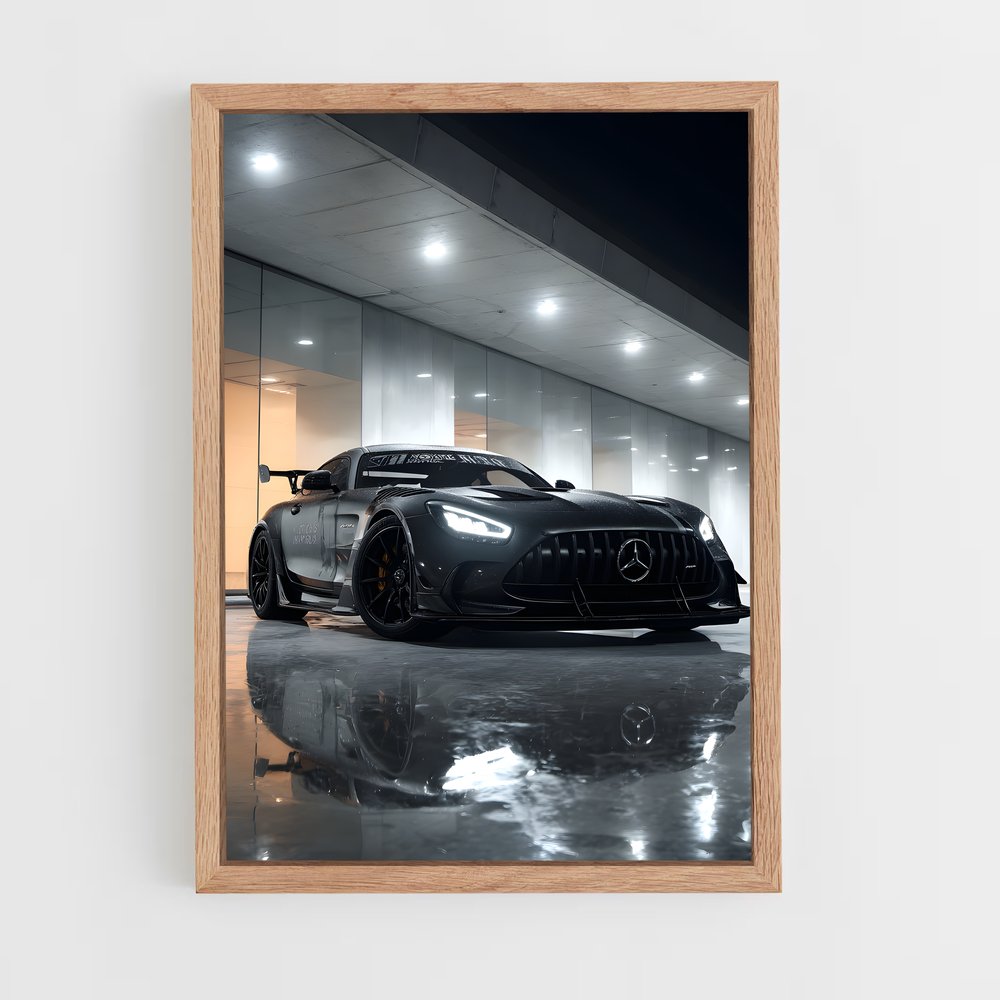 Poster Élégance Amg GT Black Série – affiche Mercedes (vue 4)